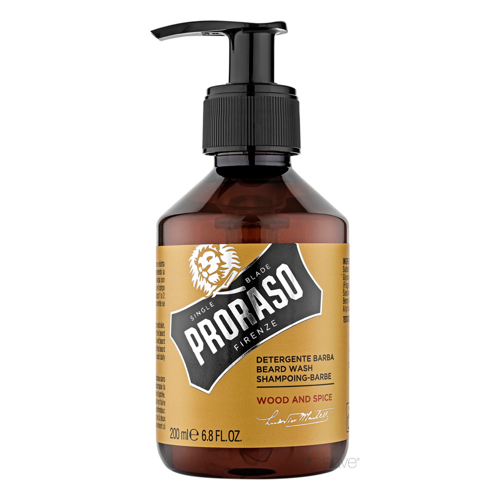 Billede af Proraso Skægshampoo, Wood & Spice, 200 ml. hos Proshave